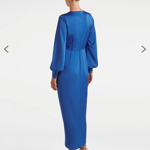 Blue Satin dress by Ever New - Picture 2 of 4